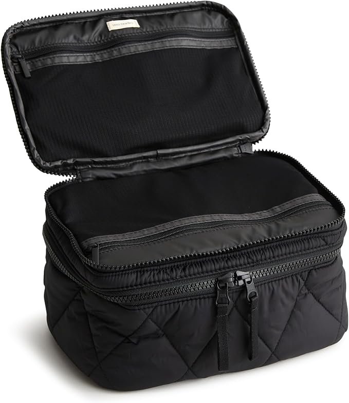 Vera Bradley Women's Featherweight Brush Up Cosmetic Case, Moonless Night, One Size