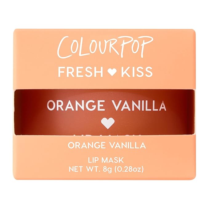 ColourPop Fresh Kiss Lip Mask - Leave-On Lip Moisturizer & Overnight Treatment - Replenishes Dry Lips with Shea Butter & Vitamin E - Orange Vanilla (0.28 oz)