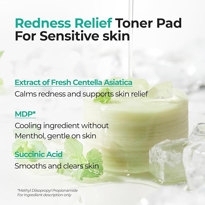 Cell Fusion C Post Alpha CICA Cooling Toner Pad - Redness Relieving & Cooling Korean Toner Pads | Centella Asiatica & Madecassoside | Hydrating, Soothing, Smoothing | 70 Pads / 6.08 fl.oz.