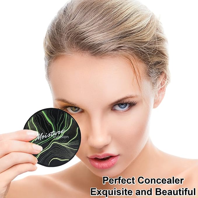 Mushroom Head Air Cushion CC Cream Makeup BB Cream Concealer Brighten Long-lasting Oil Control and Moisturizing-Natural