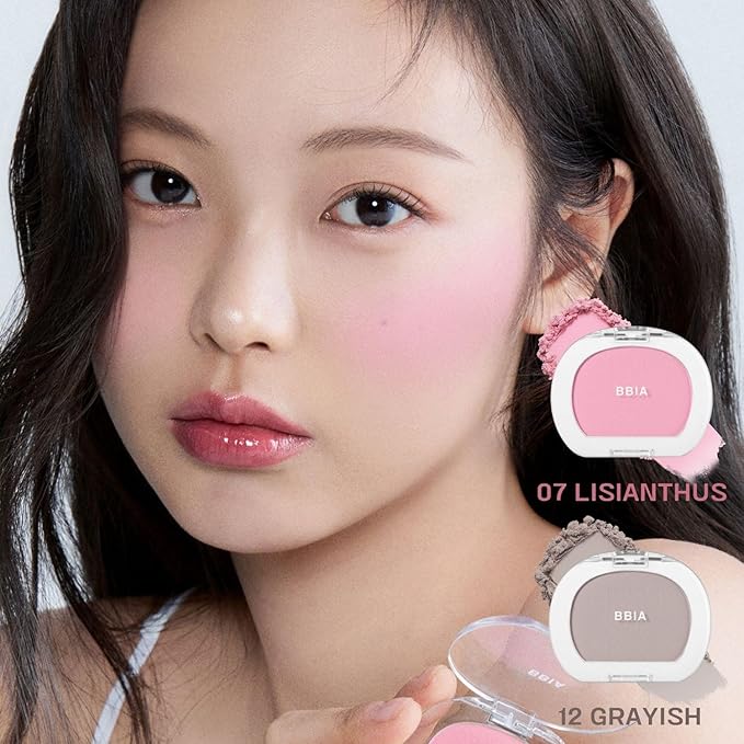 BBIA Last Blush NEW 15 Colors - Cheek Blush Shaping Shading Contour & Highlight Long-Lasting Matte Finish Natural Shades Buildable & Blendable Daily Korean Face Makeup (06 SWEET PEA, Pack of 1)