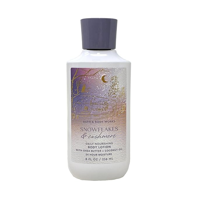 Bath and Body Works Gift Set of 10 oz Shower Gel and 8 oz Lotion (Snowflakes & Cashmere) (BB87462390)
