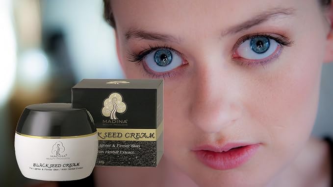 Black Seed Facial Cream/Lighter, Firmer Skin/Contains Black Seed Oil and Herbal Extracts. by Madina