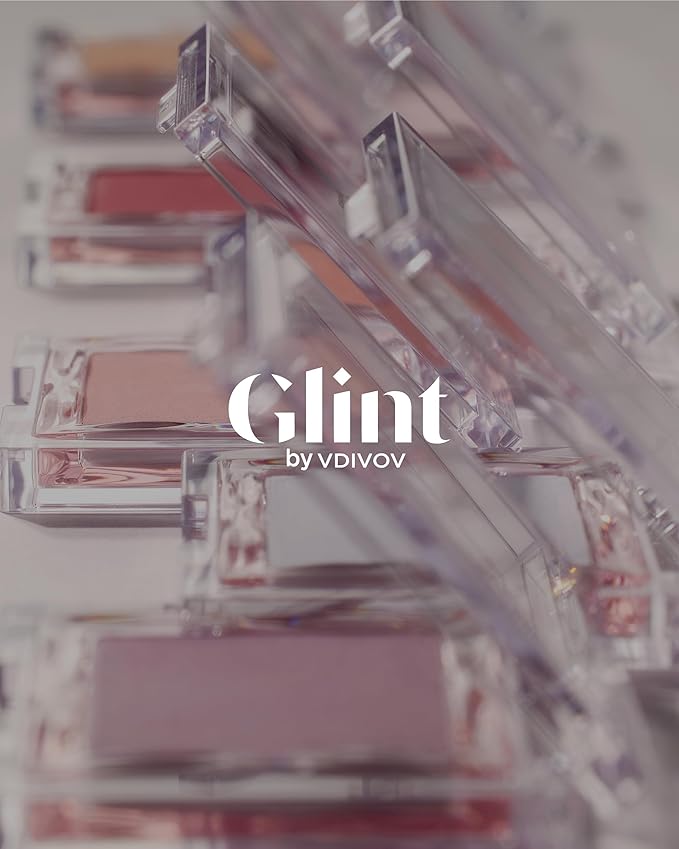Glint Baked Blush (Eternal Breeze, 0.08oz) - Long-Lasting, All-Day Face Blush Powder for a Natural Look. Korean Skin Care, Korean Makeup. Blendable Color for Eyes, Cheeks & Body.
