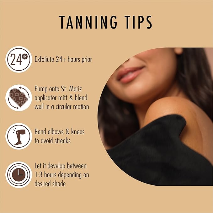 St Moriz Professional 1 Hour Fast Self Tanner Mousse, Light to Dark – Instant, Express Self Tanner Foam for a Golden, Natural Looking Fake Tan with Aloe Vera & Vitamin E - Vegan (6.76 fl oz)