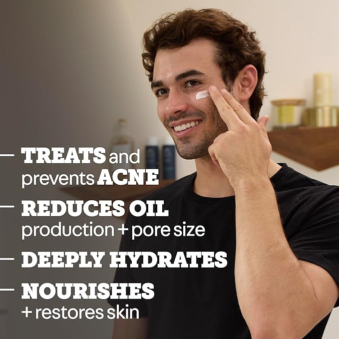 Oars + Alps Anti-Everything Facial Moisturizer with 1.0% Salicylic Acid Anti Acne Treatment, Fragrance Free Acne Fighting Face Moisturizer, Non-Greasy & Free of Parabens + Phthalates, 1.7 fl. oz