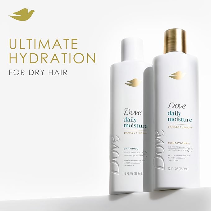 Dove Nutritive Solutions Moisturizing Conditioner 4 Count for Dry Hair Daily Moisture Deep Conditioner Detangles and Nourishes Dry Hair 12 oz