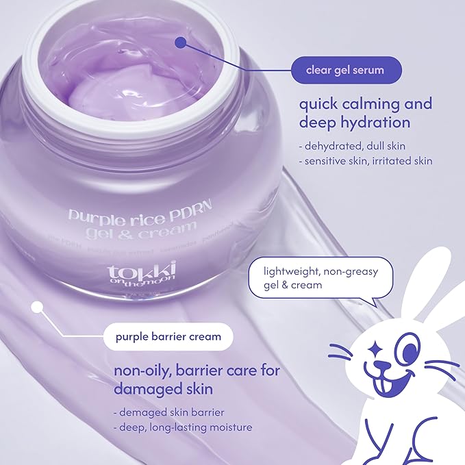 Purple Rice PDRN Trio | Toner Mist + Moisturizer + Exfoliating Mask | Rice PDRN & Black Rice Extract