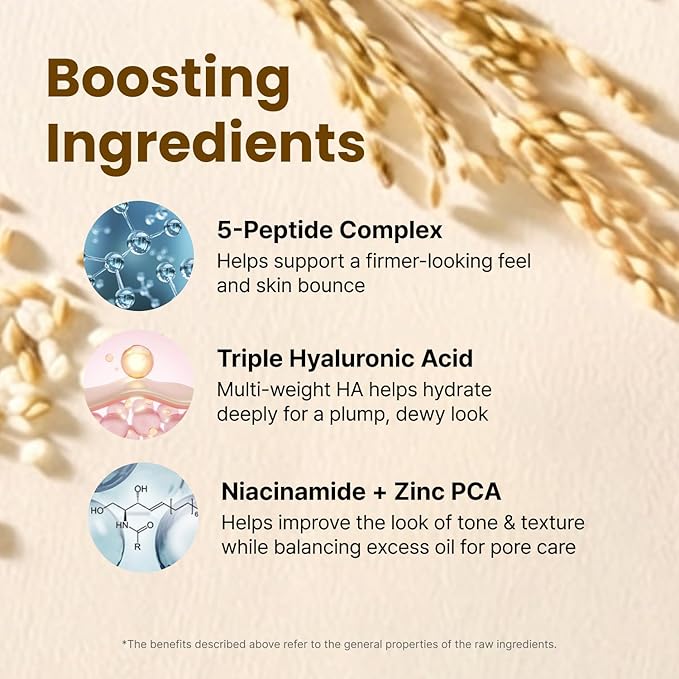 Rice PDRN Milky Toner with Niacinamide, Hyaluronic Acid & Ceramide for Glass Skin, Deep Hydrating Moisturizing Booster, Glow Essence, Korean Skin Care (5.07 Fl Oz / 150ml)