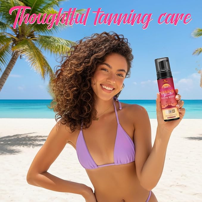 Self-Tanning Mousse for a Natural, Sun-Kissed Glow – Fast-Drying, Streak-Free, Long-Lasting Formula, 6.76 FL