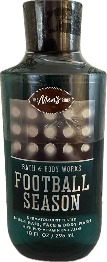 Bath & Body Works Men's Football Season 3-in-1 Hair, Face & Body Wash 10 Ounce