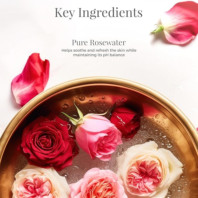 Pure Rosewater (Toner) Facial Tonic Mist | Hydrating Daily Toner | for Glowing Skin | Hydrates Plumps & Minimises Open Pores.