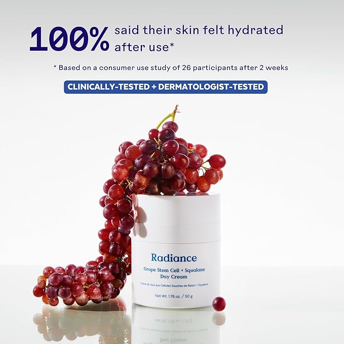 Three Ships - Radiance Grape Stem Cell + Squalane Ultra-Hydrating Cream | Hydrate, Soften, Replenish Skin | Cruelty-Free, Vegan, Paraben-Free, Sensitive Skin Safe (1.76 oz | 50 g)