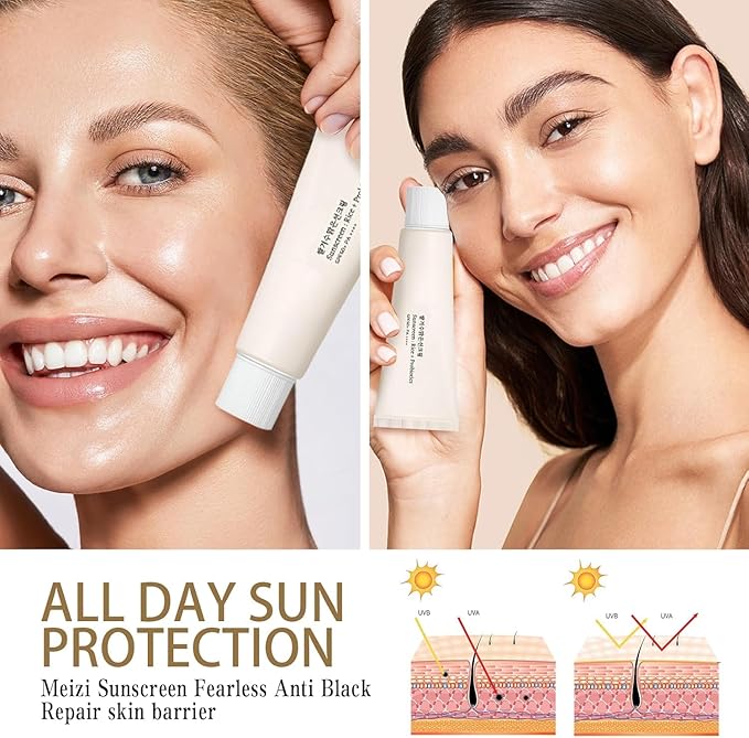 2PCS Relief Sun Organic sunscreen SPF50, Korean Skin Care Solution for All Skin Types, ++++PA++++ Rice and Probiotics, 50ml Nourishing Skin Protection and UV Defens