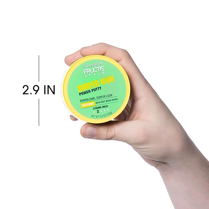 Garnier Fructis Style Surfer Hair Power Putty, 3.4 Oz, 1 Count (Packaging May Vary)