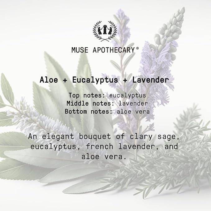 Muse Apothecary Hand Ritual - Aromatic and Nourishing Foaming Hand Soap, Infused with Natural Aromatherapy Essential Oils - USDA Certified Biobased - 11.5 oz, Aloe + Eucalyptus + Lavender