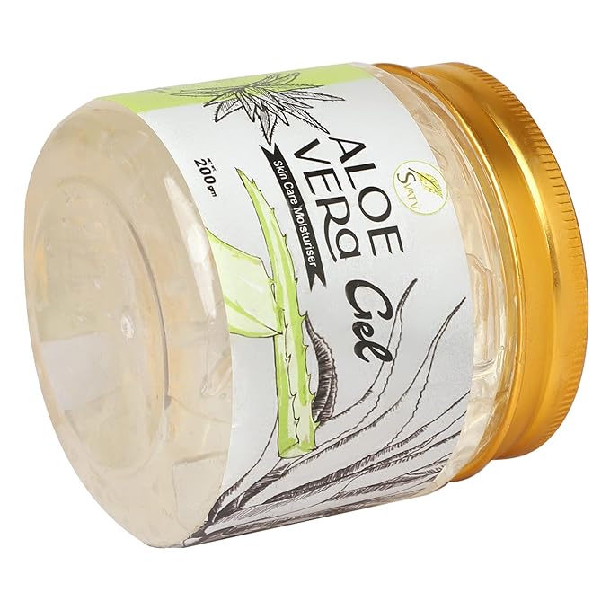 SVATV Natural Aloe Vera Gel for Face, Skin & Hair | Suitable for All Skin Types For Men & Women - (200g, 7.05 oz, 0.44lbs)
