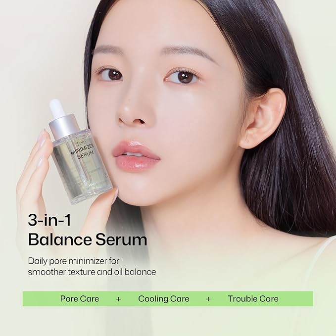 HAPA KRISTIN Pore Minimizing Serum, Korean Skincare Pore Tightening & Sebum Control for Oily and Sensitive Skin, Niacinamide + Bakuchiol, Centella Hydrating Soothing for Smoother Texture, 1.01 fl oz