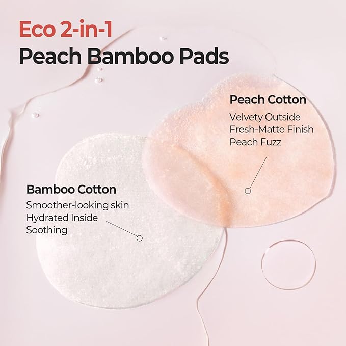 SKINFOOD Peach Matte & Hydrate Control Duo – Dual-Texture Zinc PCA Toner Pads and Hydrating Peach Tone-Up Cream for Mattified, Refreshed, and Radiant Skin
