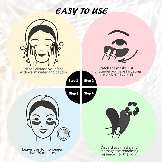 Under Eye Patches Variety Pack (8 Pairs), Easter Gifts for Women, Eye Masks for Dark Circles Puffy Eyes With 8 Colors (1 Pairs/Color), Vegan Skin Care Gifts for Women