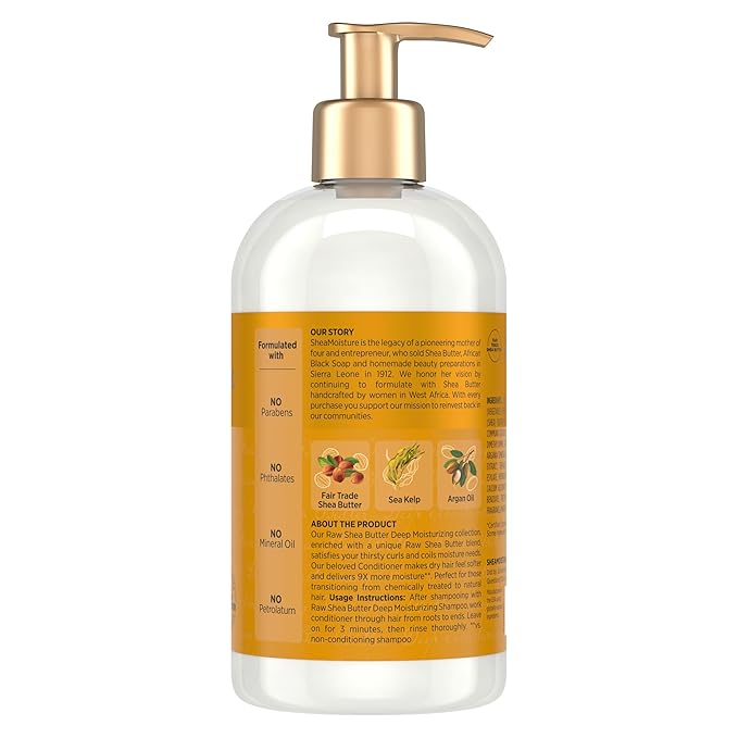 Shea Moisture Conditioner For Curly Hair Raw Shea Butter Restorative Deep Moisturizing Conditioner 13 Oz