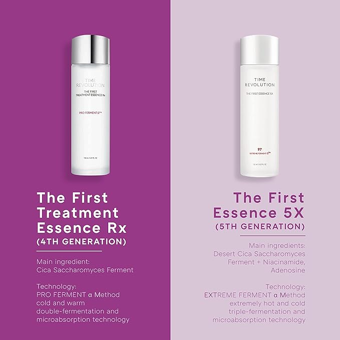MISSHA Time Revolution The First Essence RX (4th Gen) 5.07 Fl oz/150ml, Korean Face Essence, Hydrating Facial Toner, Skin Smoothing & pH Balancing Toner for All Skin Types