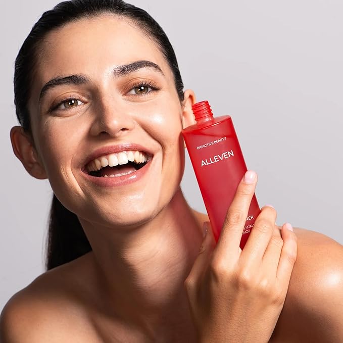 ALLEVEN Total Toner – Hydrating Facial Toner with Bioactives, Pore Minimizer, Wrinkle Reducer & Dark Spot Corrector, Lightweight Skin-Balancing Toner for All Skin Types, 100ml