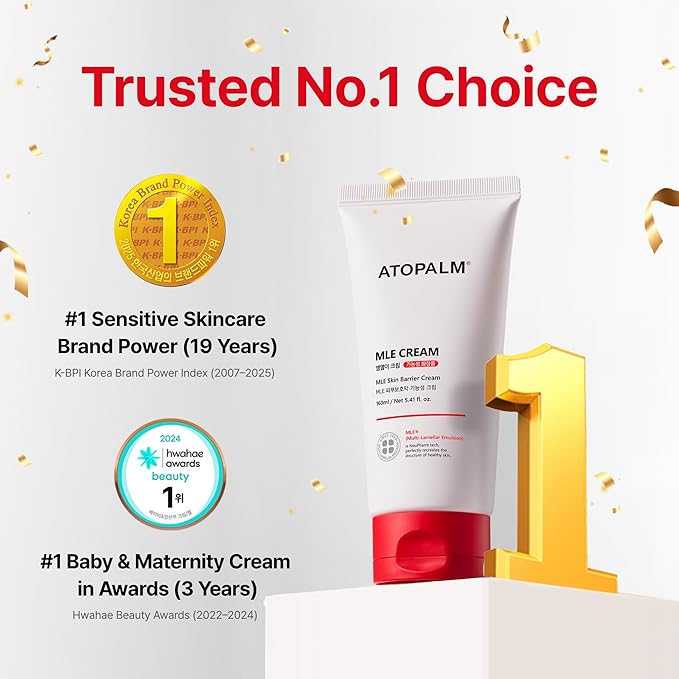ATOPALM | MLE Eczema Cream | Premium Baby Face Cream | Body Moisturizer for Skin Barrier | Baby Lotion for Relieving Itchiness & Redness | Eczema Cream for Sensitive Skin | 5.6 fl oz (160ml)