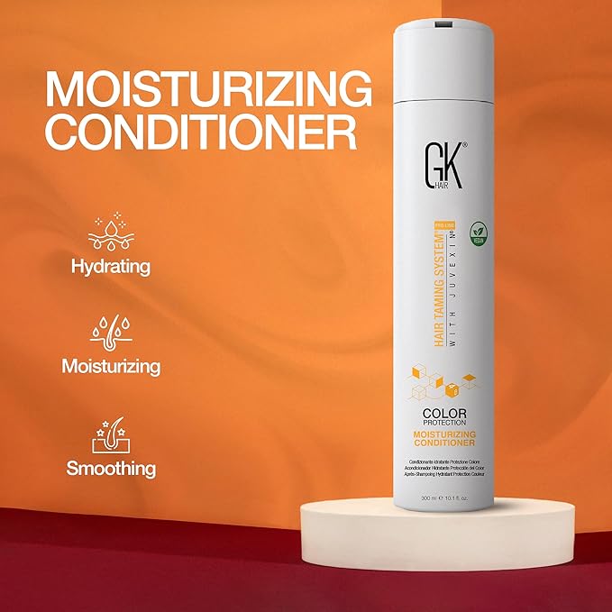GK HAIR Hydrate Moisturizing Conditioner for Dry Damaged Colored Hair Protection Deep Conditioning with Keratin Frizz Control Smooth Healthy All Hair Sulfate Free Women and Men – 10.1 Ounce