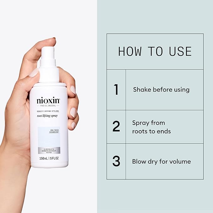 NIOXIN Density Defend Styling Root Lifting Spray | Hair Thickening Spray | Texturizes and Volumizes-| 5.1 Fl oz.,(Pack of 2)