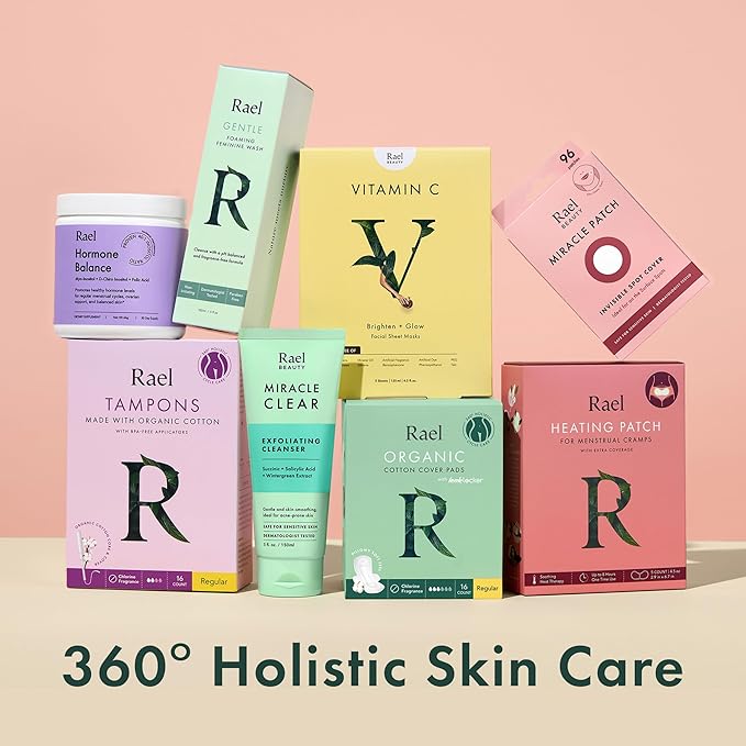 Rael Pimple Patches - Miracle Overnight Spot Cover, Thicker & Extra Adhesion, Hydrocolloid Acne Pimple Patch for Face, Zits & Blemishes, Korean Skin Care, 3 Sizes (52 Count)
