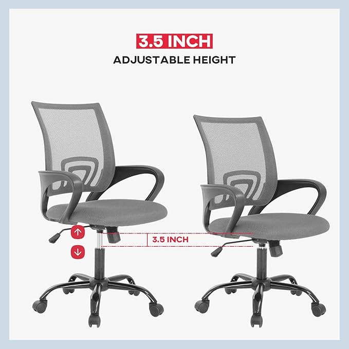 Office Chair Desk Chair Computer Chair Ergonomic Executive Swivel Rolling Task Chair for Back Support,2 Pack