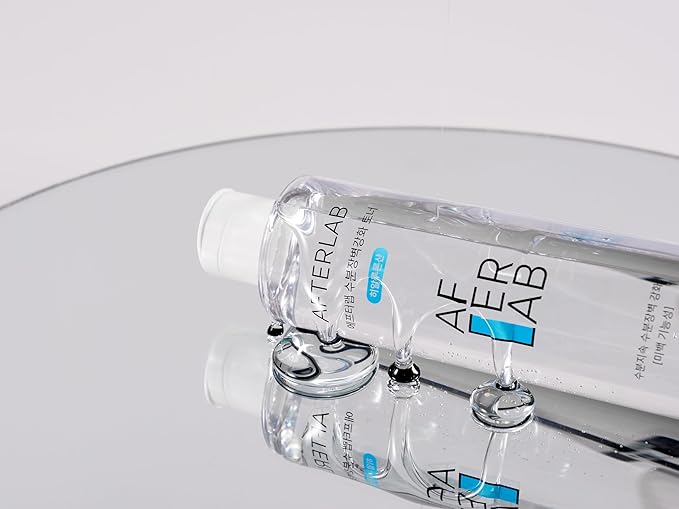 AFTERLAB Hydrating Barrier Toner, Hyaluronic Acid (Sodium Hyaluronate) Face Toner for Sensitive Skin, After-Shave Soothing & Hydration, 6.76 fl.oz