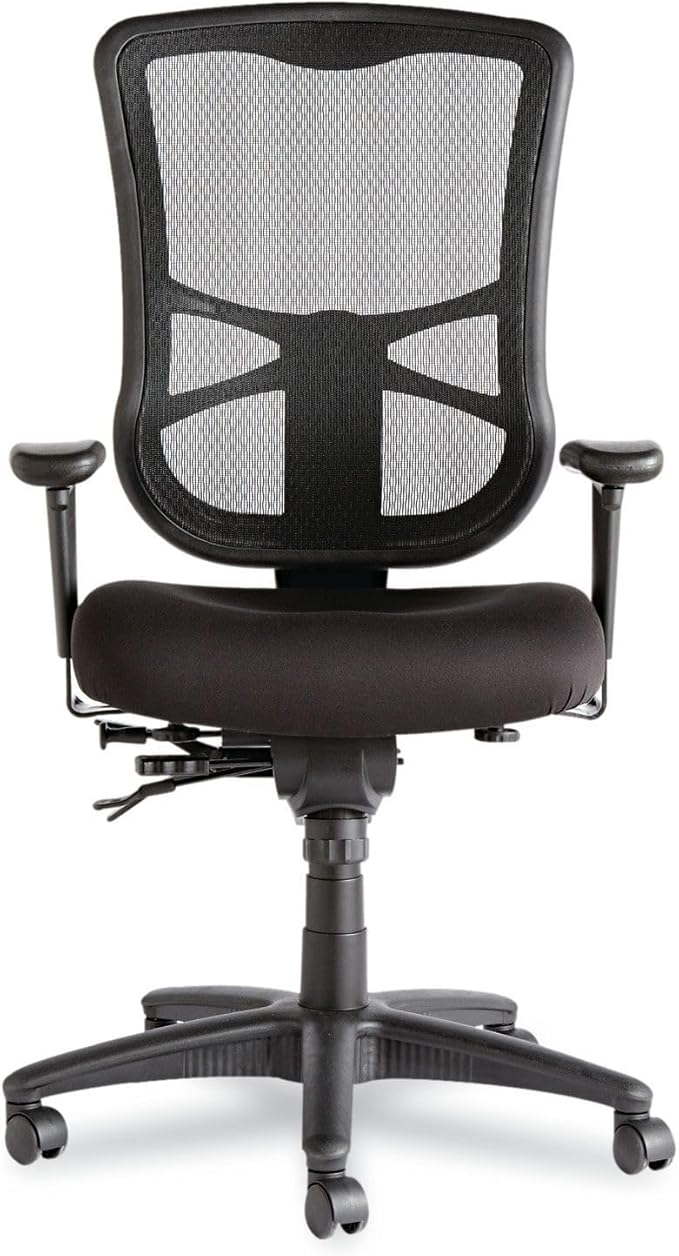 Alera Elusion Series Mesh High-Back Multifunction Chair, Black