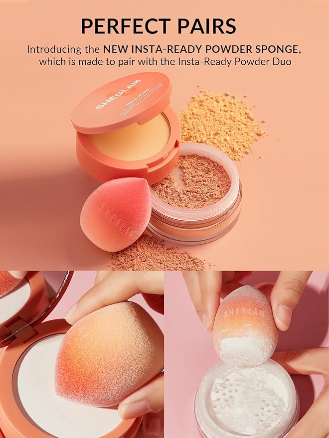 SHEGLAM Insta-Ready Face Powder Loose Under Eye Setting Powder - Smooth Sand
