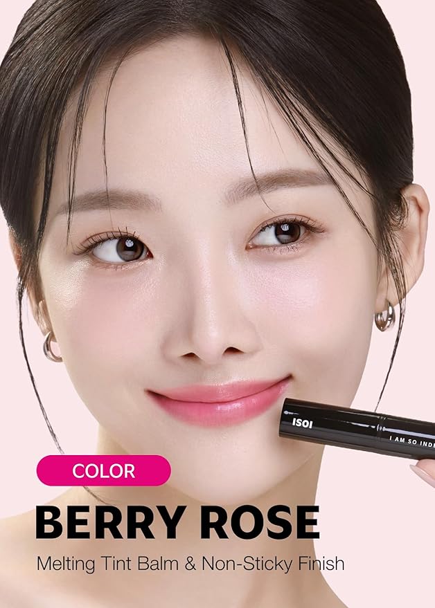 ISOI Bulgarian Rose Lip Treatment Balm (Berry Rose) – Hydrating & Tinted Lip Balm for Dry Lips, Korean Skincare (0.18 oz, 5g)