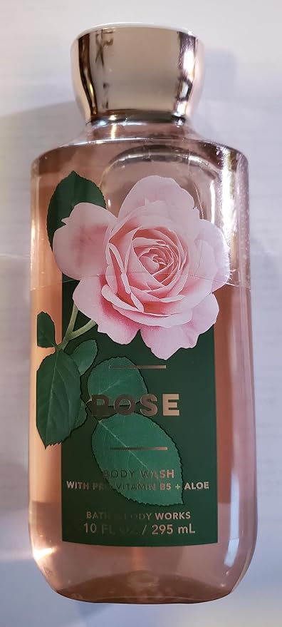 Bath & Body Works Rose Body Wash Shower Gel and Body Cream 2 Piece Set