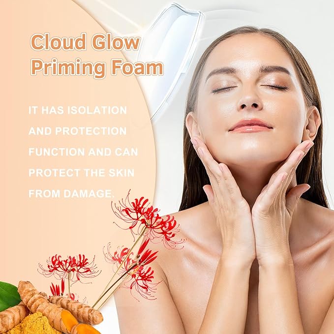 Facial Toner Foam Mousse: Hydrating, Moisturizing, Tightens Skin, Maintains Long-Lasting Fresh Makeup, Creates Smooth Base(2PCS)