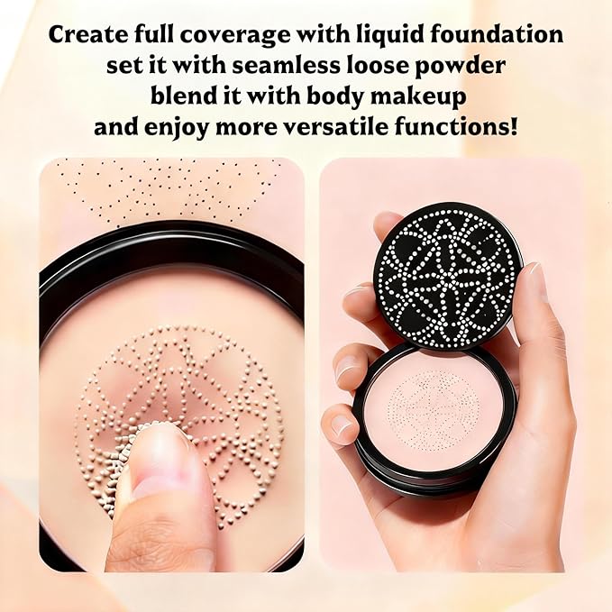 Glow Foundation, Foundation for Older Women - Mushroom Head Air Cushion CC Cream BB Cream, Moisturizing Long Lasting Full Coverage Concealer, Warm Tone for Light/Medium Complexions(2)