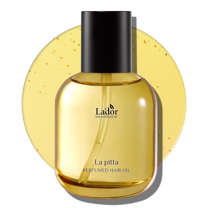 LADOR Hair Perfume Oil for Dry Damaged Hair - Anti Frizz Nourishing Fragrance Gloss Oil Serum Leave-In Conditioner Hold Curls & Waves Free of Sulfate Paraben Alcohol 2.7 Fl Oz 01 La Pitta Korean