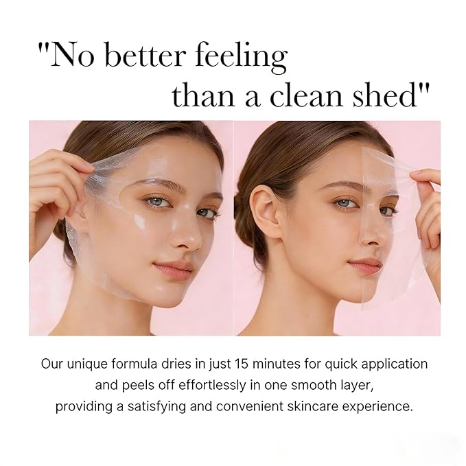 Peel Off Mask,Collagen Face Mask, Hydrating Overnight Hydrogel Mask,Gentle Skin Care, Pore Minimizing - Korean Skincare -Elasticity Improvement - Better Than Sheet Masks