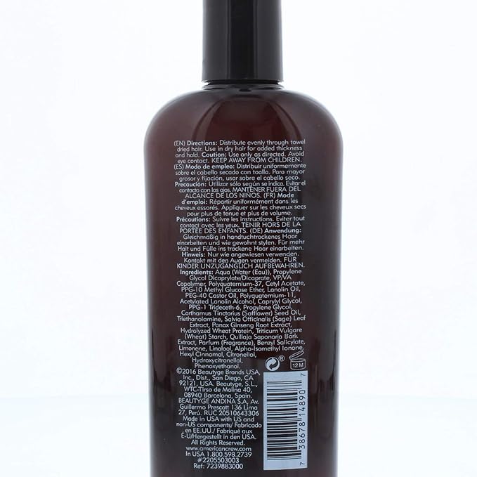 American Crew Men's Hair Texture Lotion, Like Hair Gel with Light Hold with Low Shine, 8.4 Fl Oz (Pack of 4)