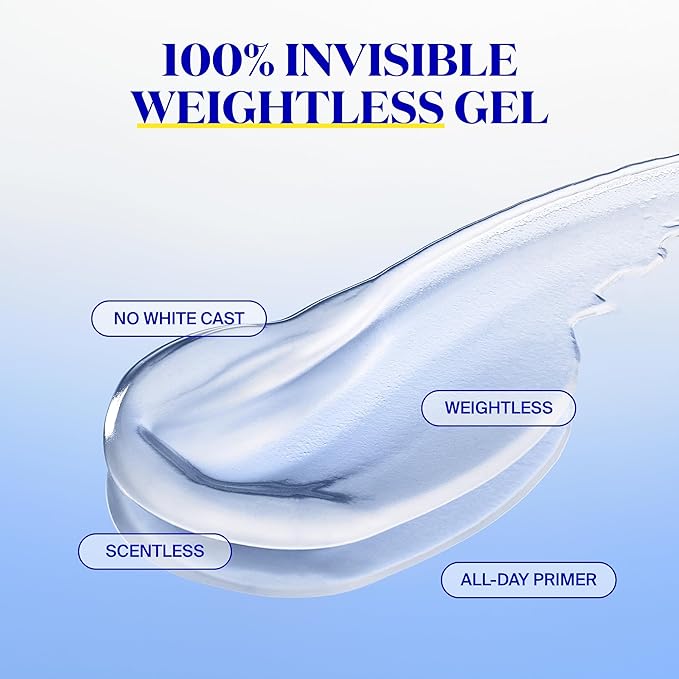 Supergoop! Unseen Sunscreen - SPF 50 - Clear & Invisible Face Sunscreen + Broad Spectrum + Makeup-Gripping Primer - Weightless, Scentless, Oil Free - For All Skin Types & Tones - 0.68 fl oz, 2 Pack