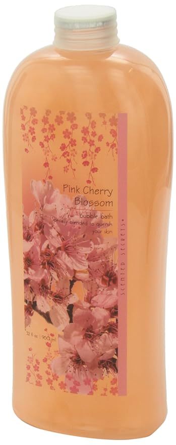 Bubble Bath, 32 Oz Large Bulk Bottle | Luxurious Bubble Bath for Adults & Kids | Relaxing & Moisturizing | Refreshing Cherry Blossom
