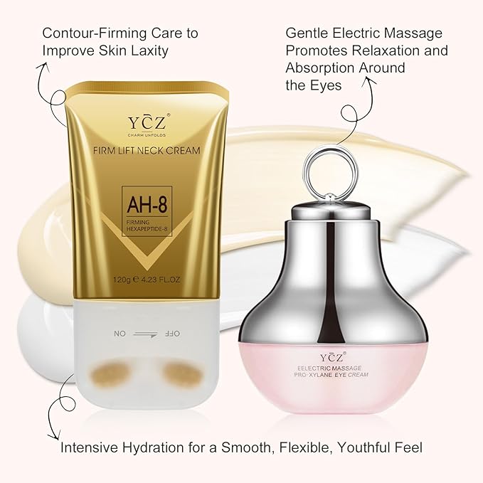 Ycz Neck-Eye Care Set - 5.99 Fl Oz Anti-Aging & Firming Treatment for Eye & Neck, Deep Moisturizing Formula with Revitalizing Ingredients | Suitable for All Skin Types A Gift Made for Family