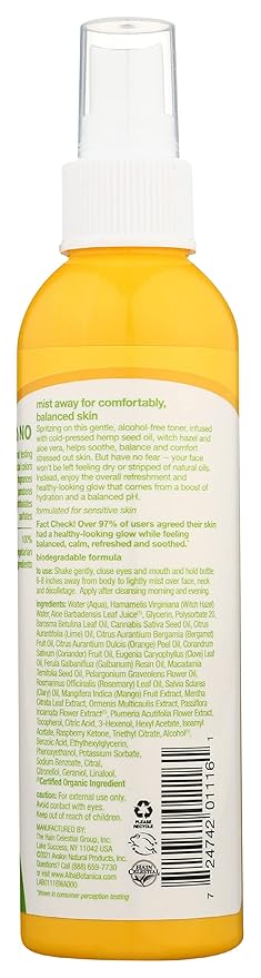 Alba Botanica Hemp Balancing Toner, 6 oz