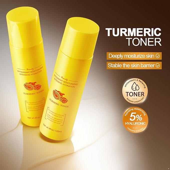 Gentle Hydrating Toner for Daily Skincare | Soothing Facial Water with Moisturizing Properties Turmeric One Size