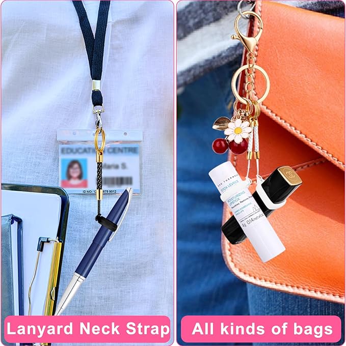 HEYSKAY Lip Balm Holder, Lipgloss Holder Keychain Cap Compatible with Chapstick,Summer Fridays,NIVEA,Stocking Stuffers Gifts