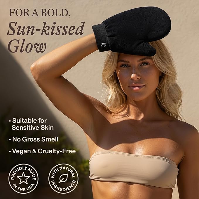 Ultra Dark Self Tanner Tanning Mousse Kit - USA Made with Natural & Organic Ingredients, Self Tanner Mousse and Mitt, Fake Tan Tanning Foam, Sunless Tanners Best Sellers for Darkest Self Tan