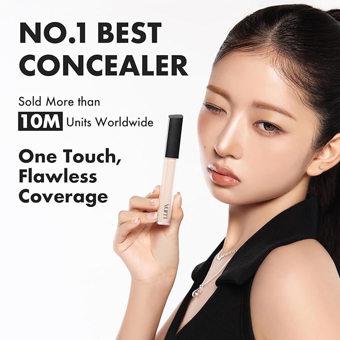 [NEW] LUNA Long Lasting Tip Concealer 15N | Moisturizing Liquid Type | Full Coverage for Dark Circles, Fine Lines & Redness | Korean Makeup, 0.26 oz